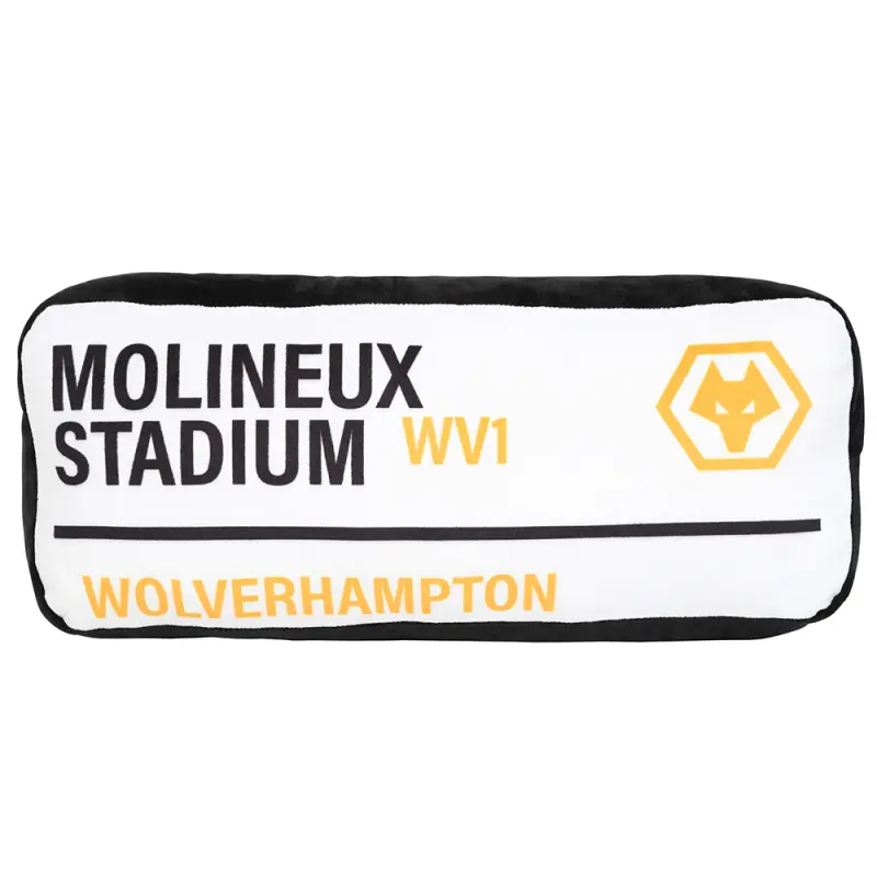 Wolverhampton Wanderers Store | Shop Official Street Sign Cushion Wolves Gear